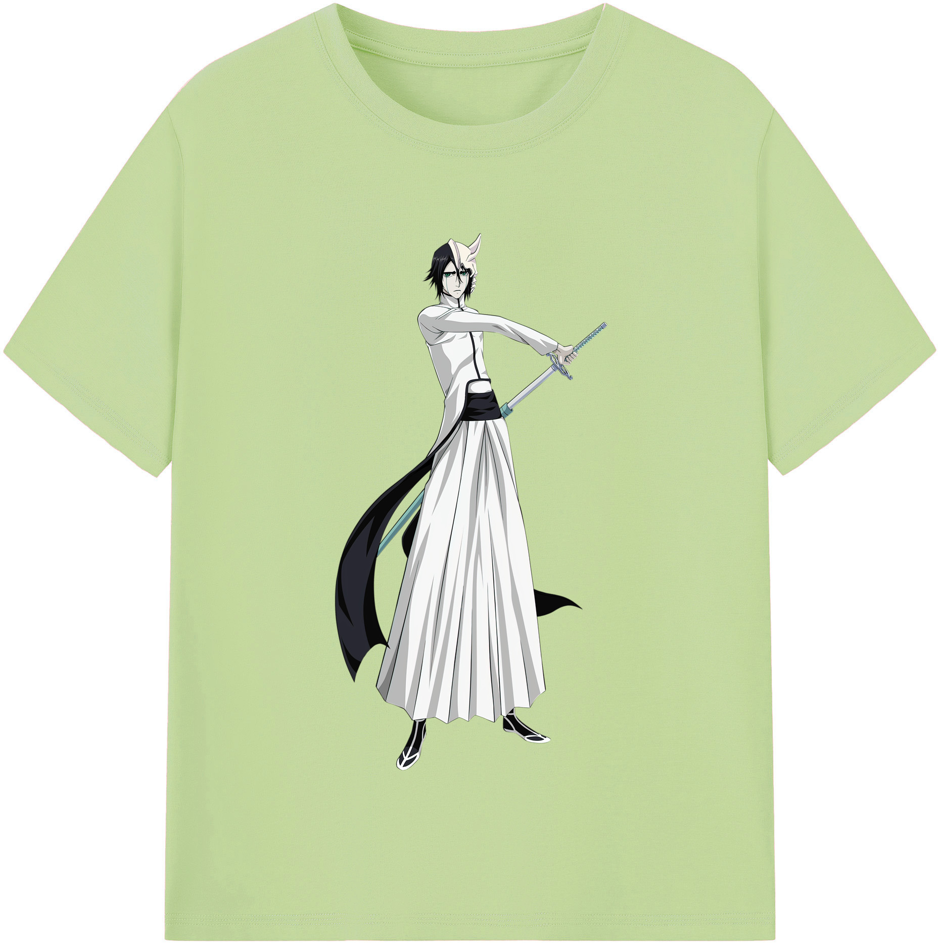 （画像用） ブリーチ ウルキオラ·シファー BLEACH Ulquiorra cifer 綿100％半袖Tシャツ（フロントプリント）